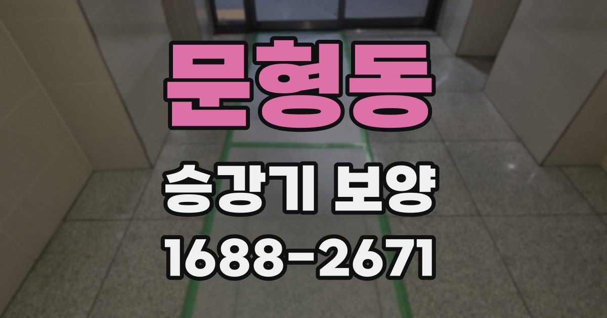 문형동 승강기 보양