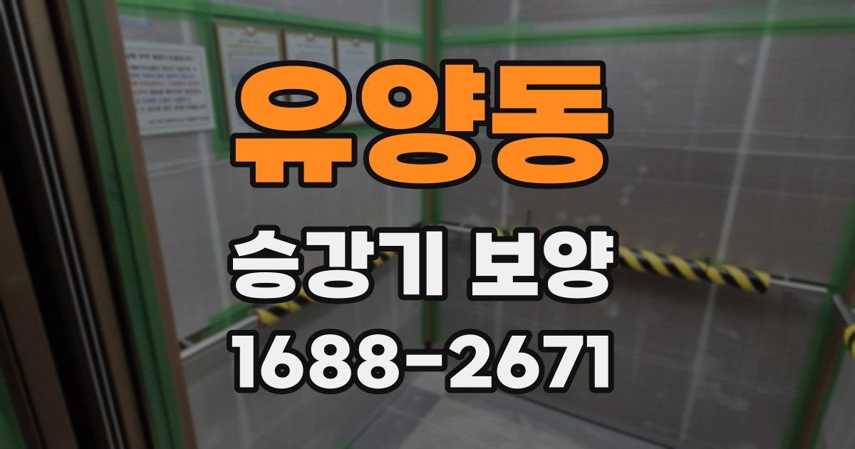 유양동 승강기 보양