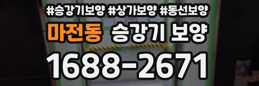 마전동 승강기 보양