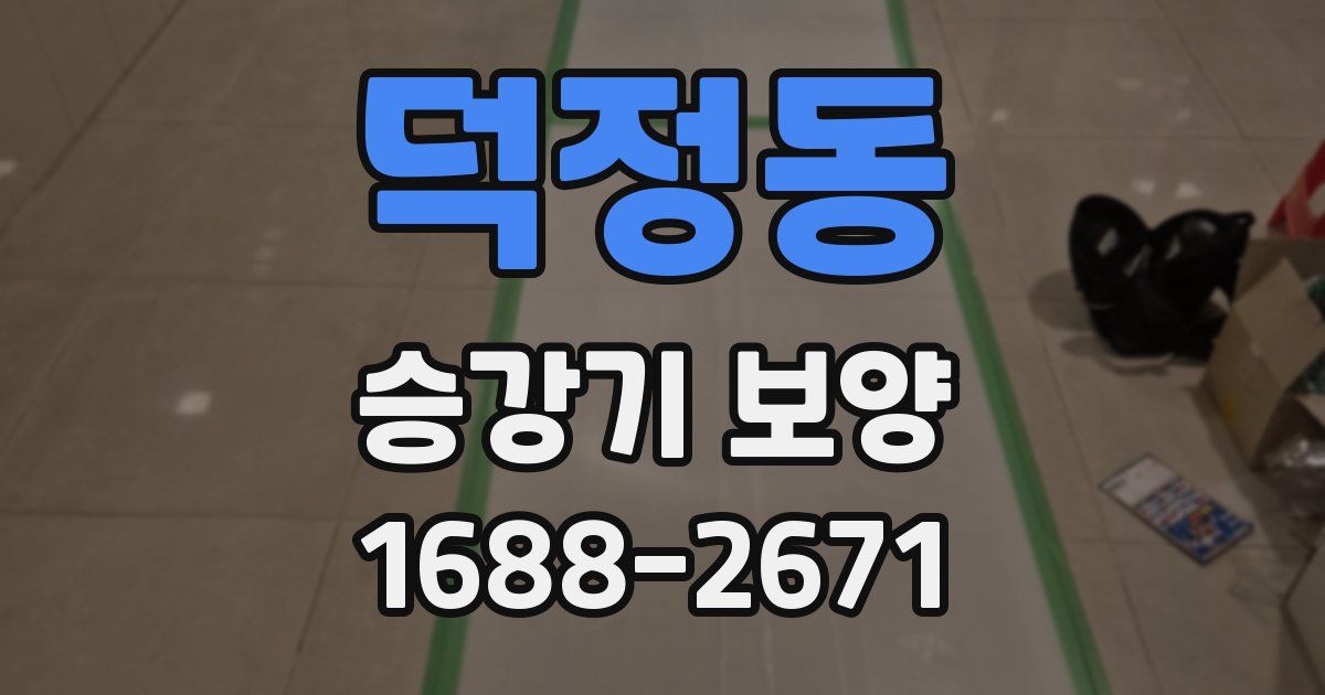 덕정동 승강기 보양