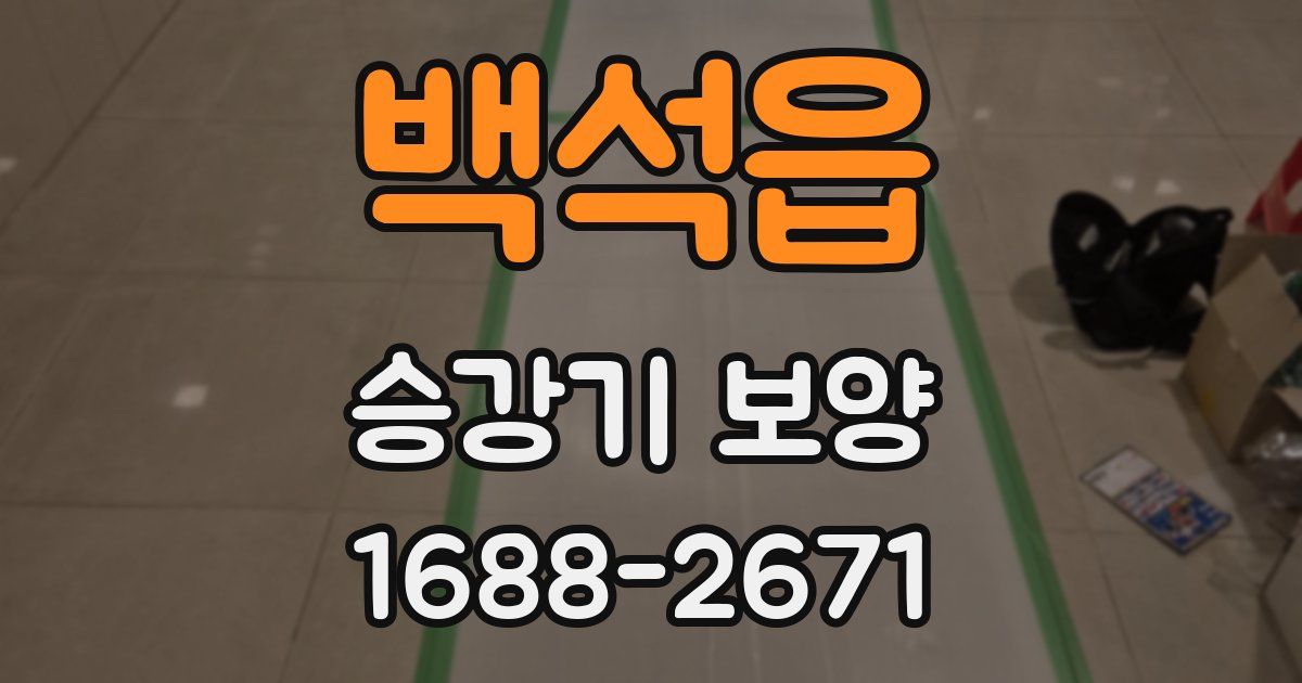 백석읍 승강기 보양