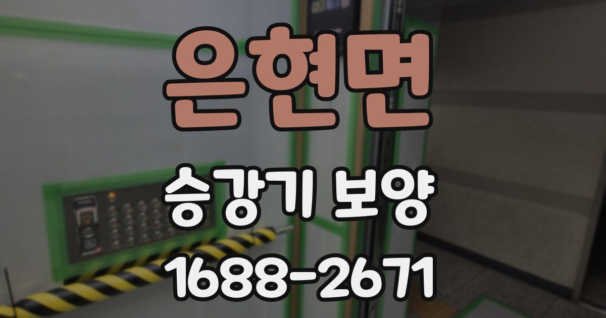 은현면 승강기 보양