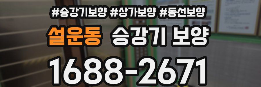 설운동 승강기 보양