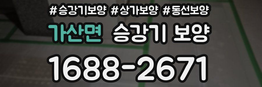 가산면 승강기 보양