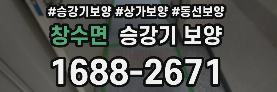 창수면 승강기 보양