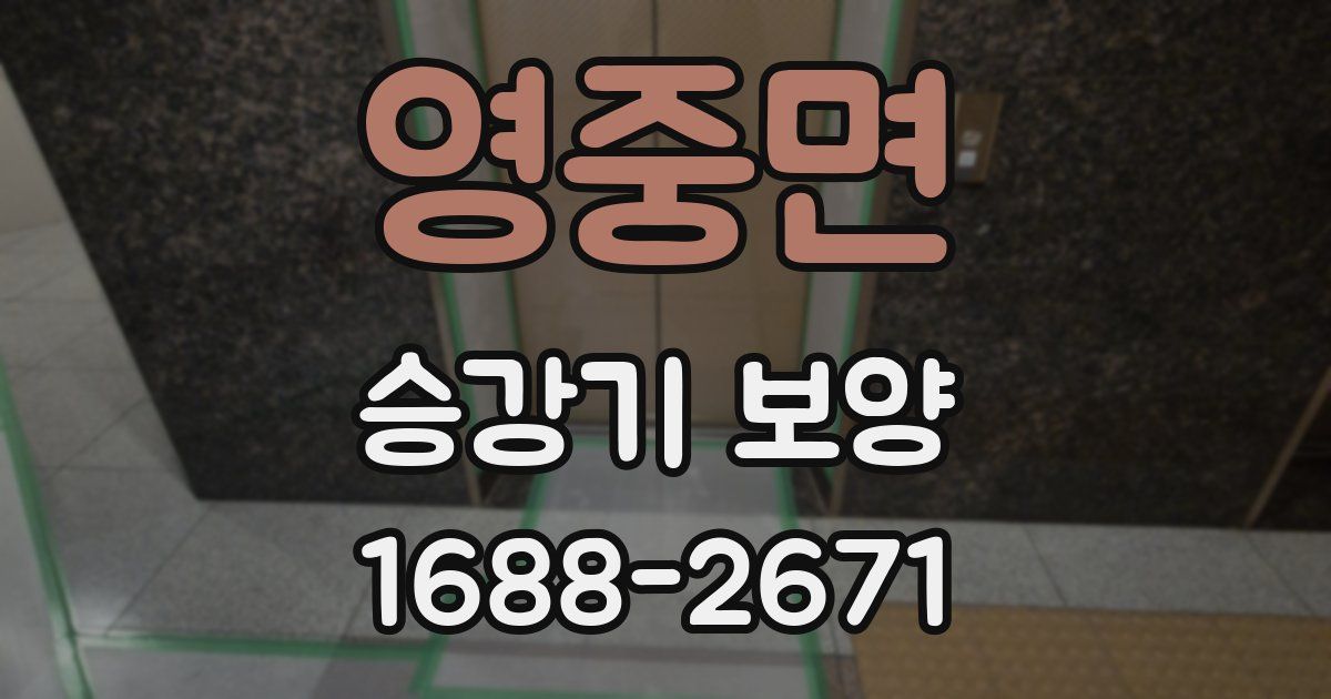 영중면 승강기 보양