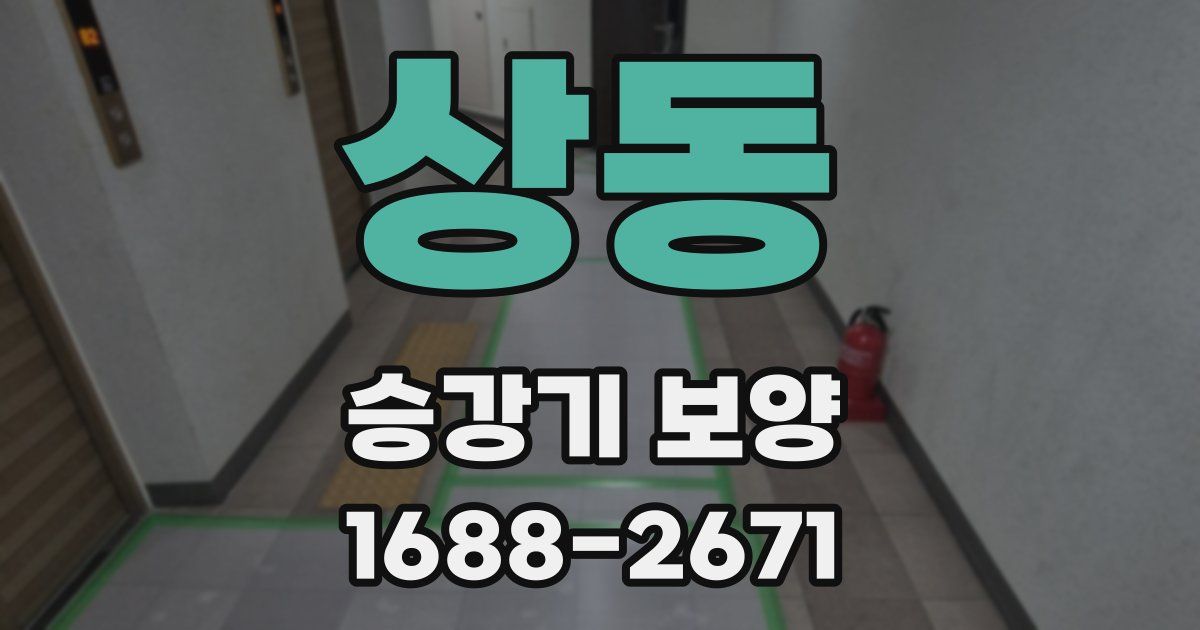 상동 승강기 보양