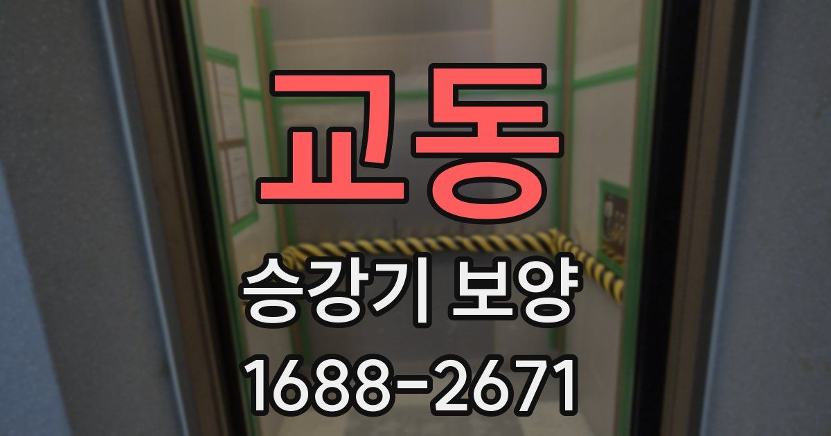 교동 승강기 보양
