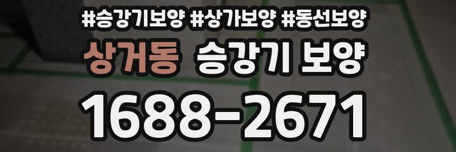 상거동 승강기 보양