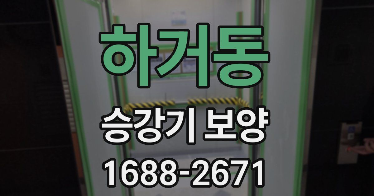 하거동 승강기 보양
