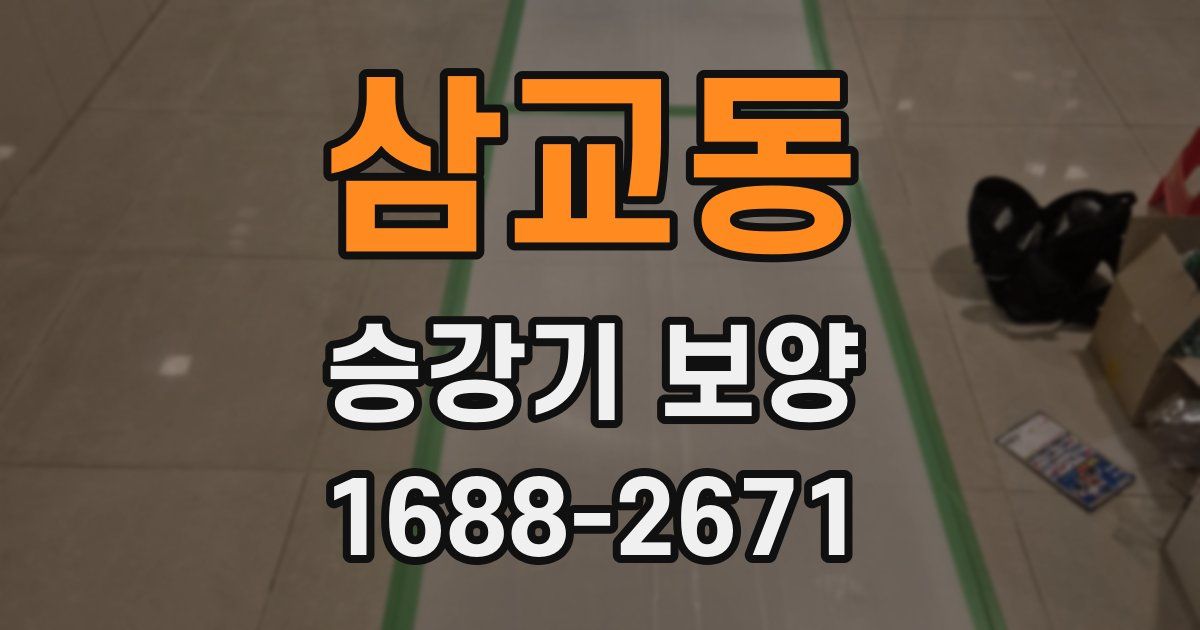 삼교동 승강기 보양