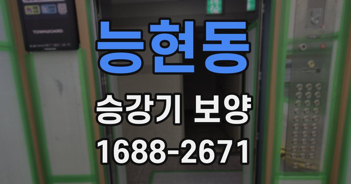 능현동 승강기 보양