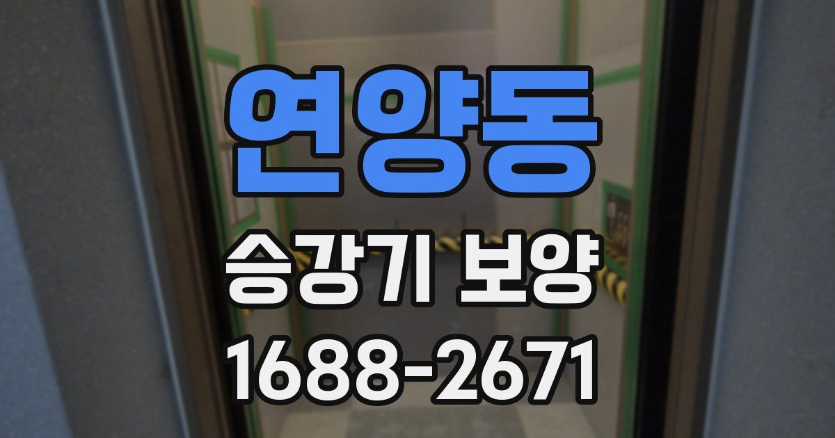 연양동 승강기 보양