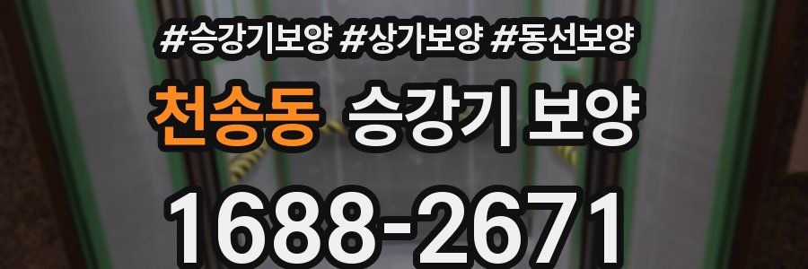 천송동 승강기 보양
