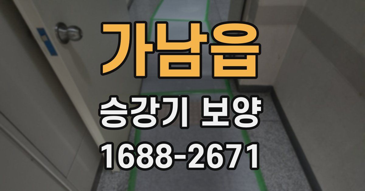 가남읍 승강기 보양