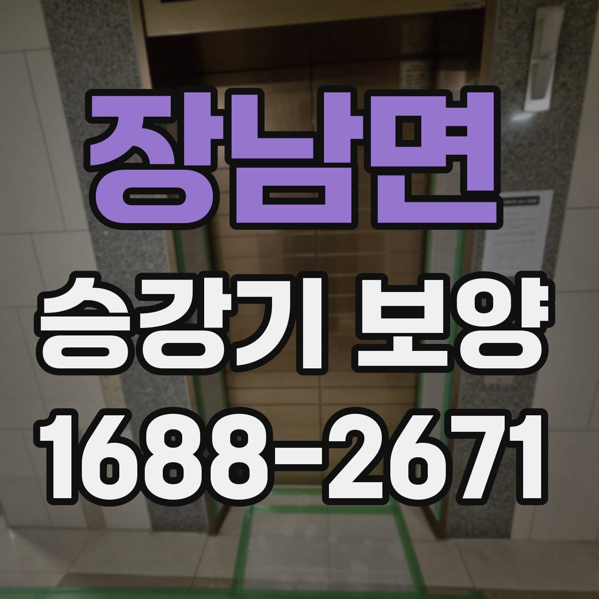 장남면 승강기 보양