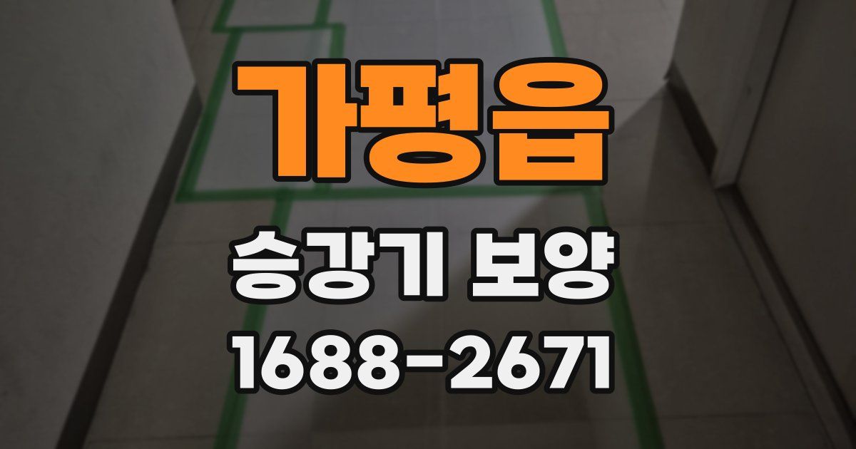 가평읍 승강기 보양
