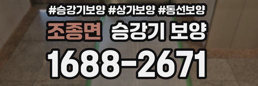 조종면 승강기 보양