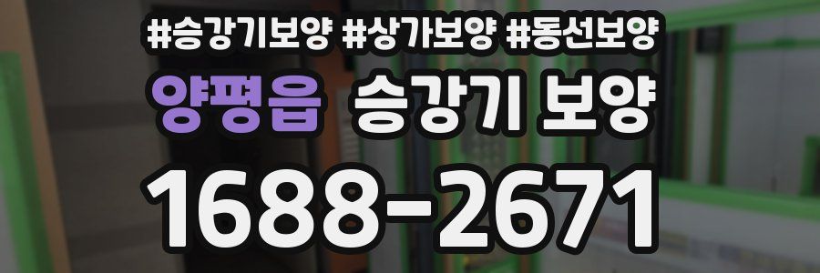 양평읍 승강기 보양