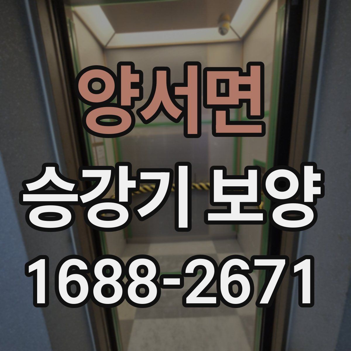 양서면 승강기 보양 마감 전 최종 확인 항목