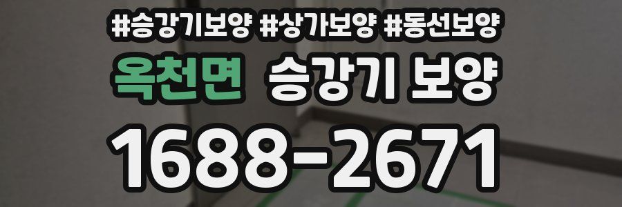 옥천면 승강기 보양