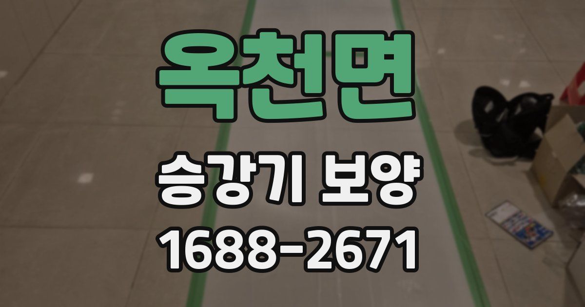옥천면 승강기 보양