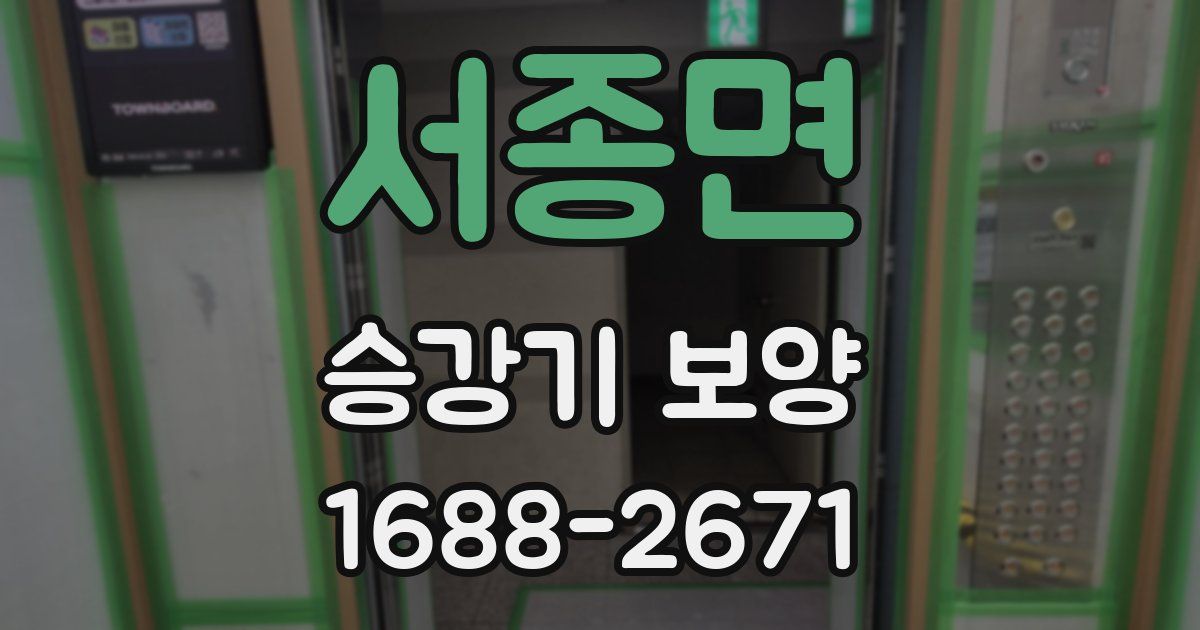 서종면 승강기 보양