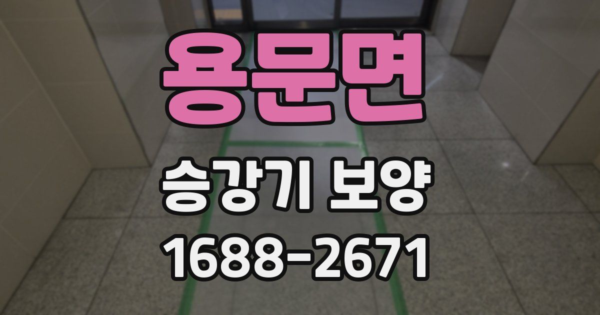 용문면 승강기 보양