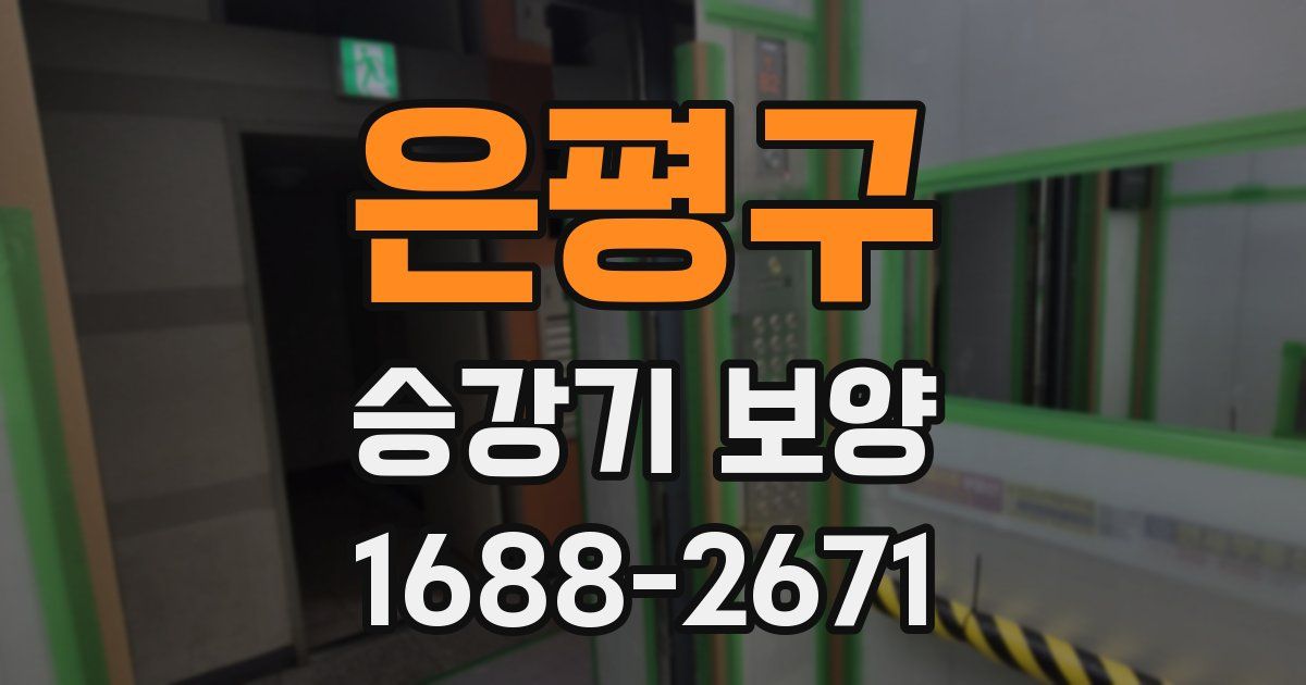 은평구 승강기 보양