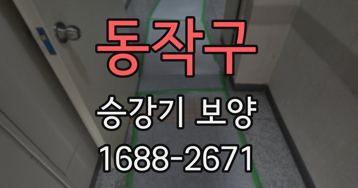 동작구 승강기 보양