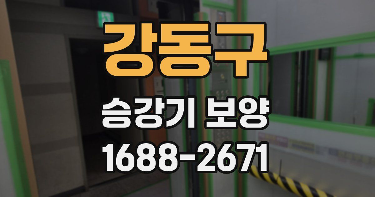 강동구 승강기 보양