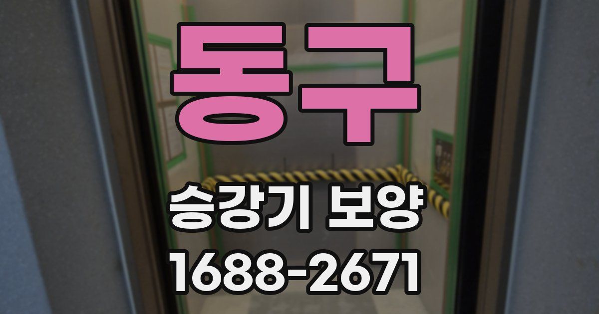 동구 승강기 보양