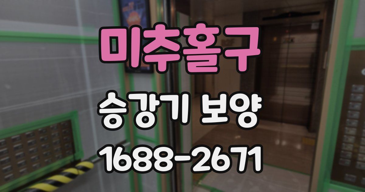 미추홀구 승강기 보양