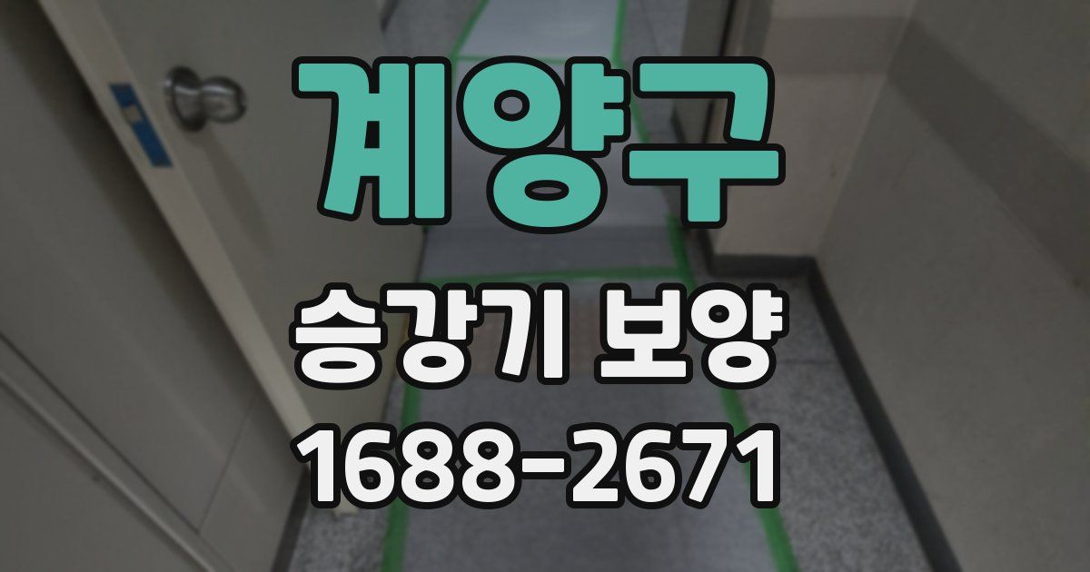 계양구 승강기 보양