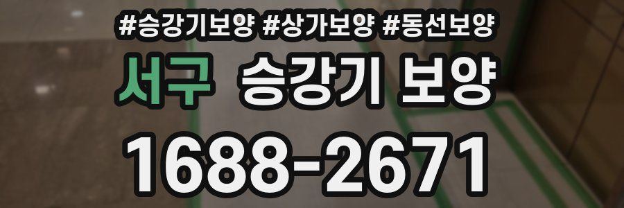 서구 승강기 보양