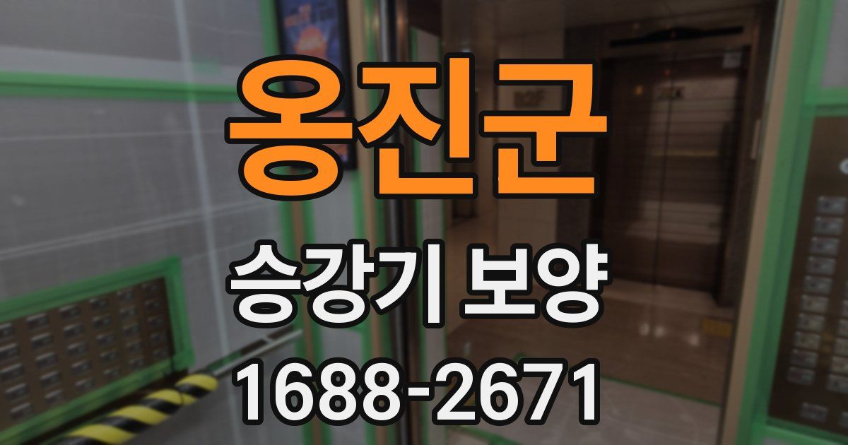 옹진군 승강기 보양
