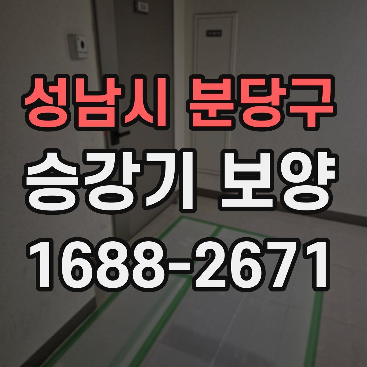 성남시 분당구 승강기 보양 시 층별 작업 순서 살펴보기