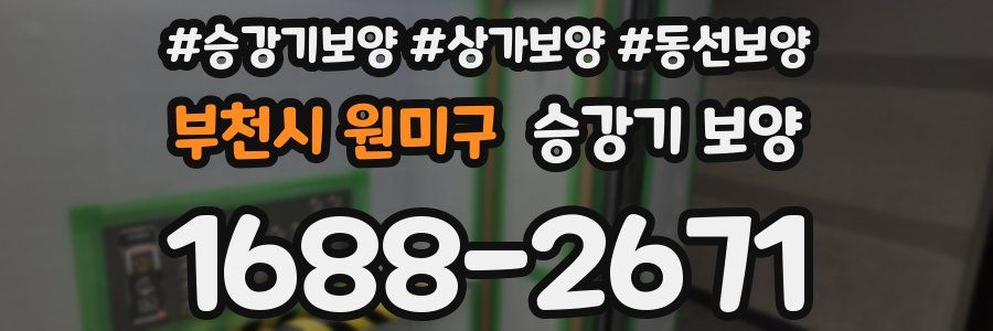 부천시 원미구 승강기 보양