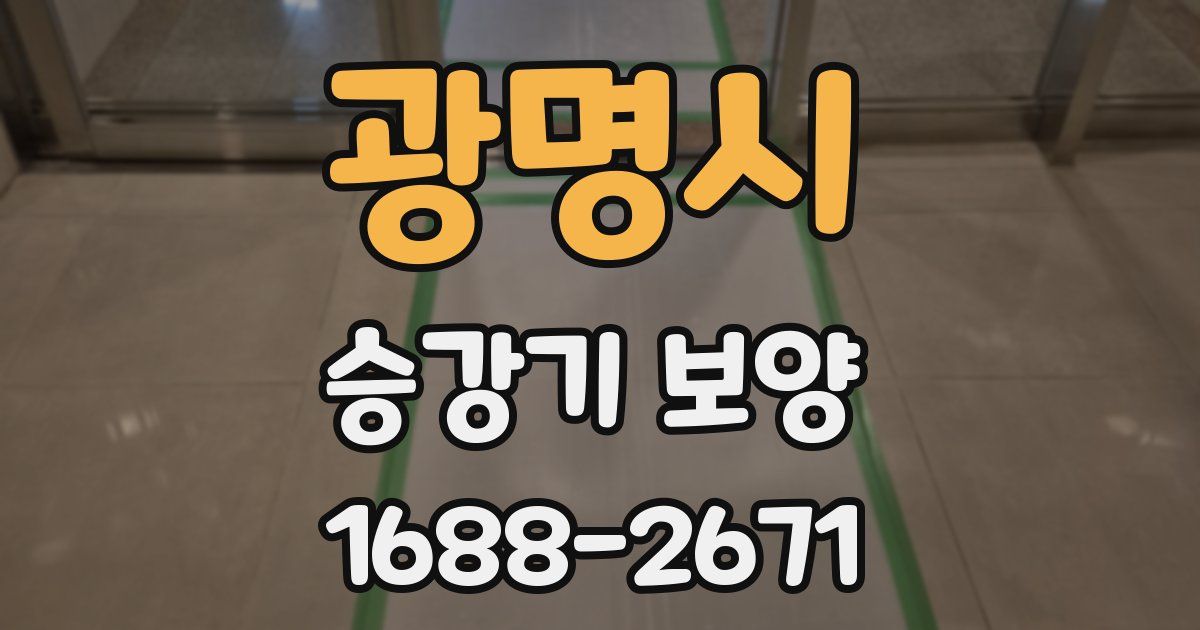 광명시 승강기 보양