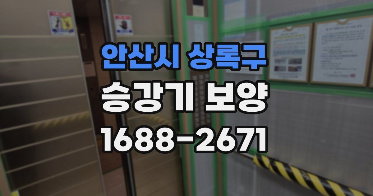 안산시 상록구 승강기 보양