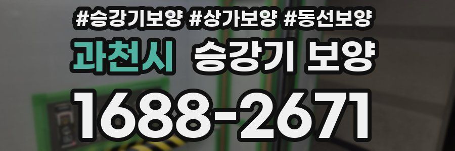 과천시 승강기 보양