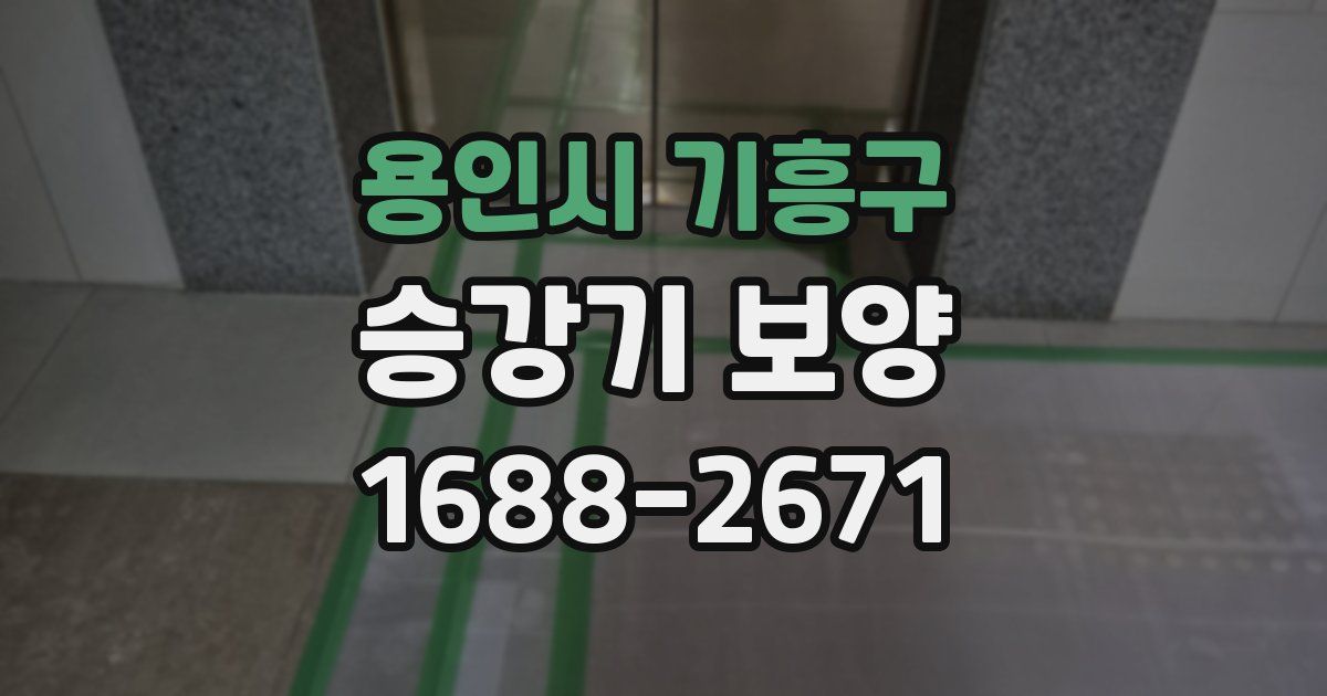 용인시 기흥구 승강기 보양