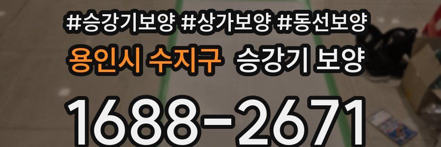 용인시 수지구 승강기 보양