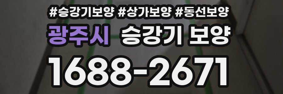 광주시 승강기 보양