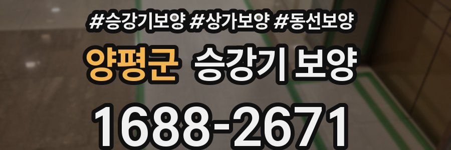 양평군 승강기 보양