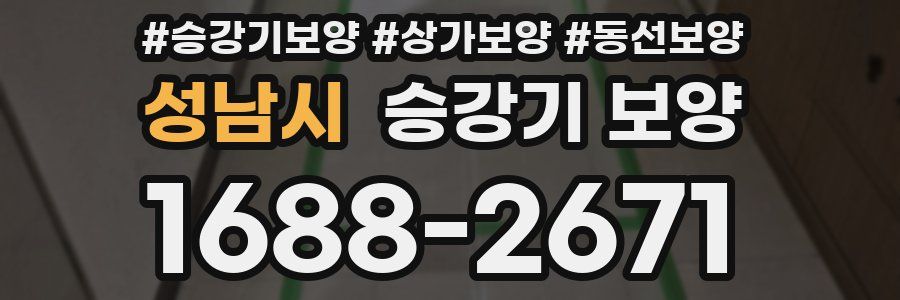 성남시 승강기 보양