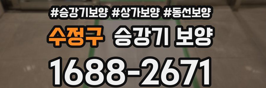 수정구 승강기 보양
