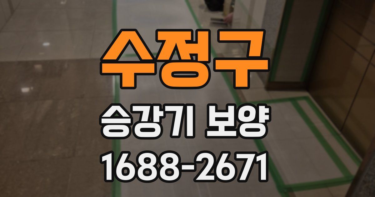 수정구 승강기 보양