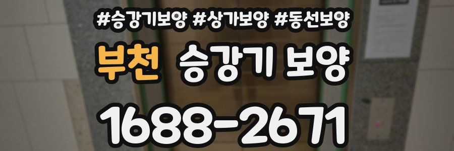 부천 승강기 보양