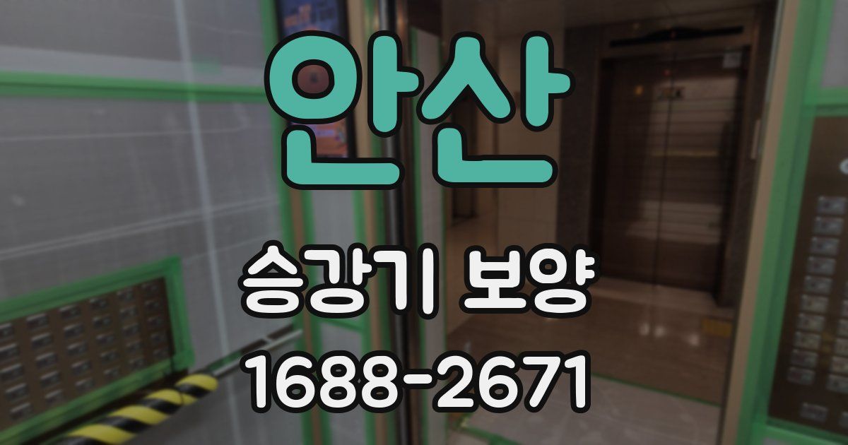 안산 승강기 보양
